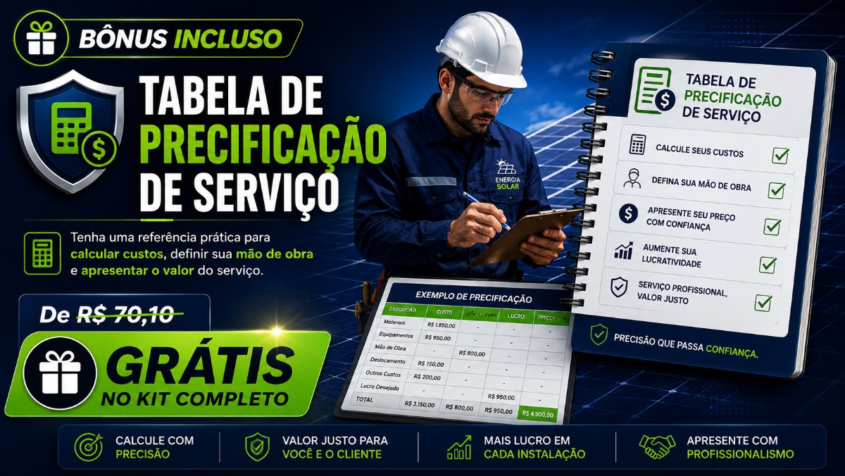 Tabela de Precificação de Serviço