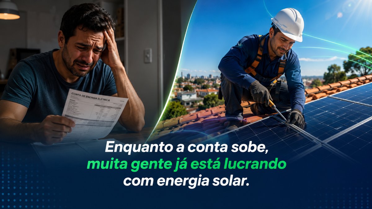 Enquanto a conta sobe, muita gente já está lucrando com energia solar